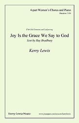Joy Is the Grace We Say to God SSAA choral sheet music cover